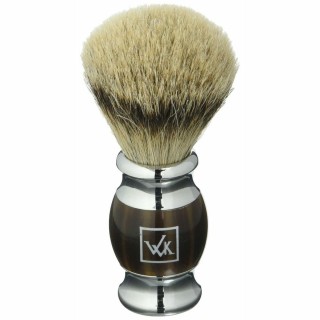Pincel de Barbear Walkiria Methylacrylat Natur Brun Sølvfarvet