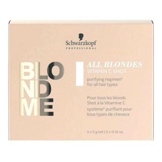 Trattamento Rinforzante per capelli Blondme Keratin Restore All Blondes Shot Detox Schwarzkopf Blondme Keratin (25 g)