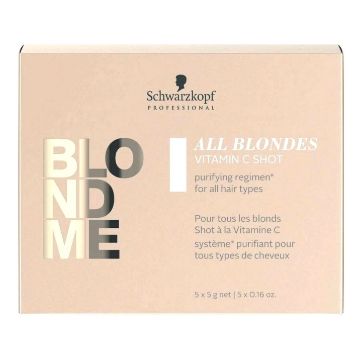 Trattamento Rinforzante per capelli Blondme Keratin Restore All Blondes Shot Detox Schwarzkopf Blondme Keratin (25 g)