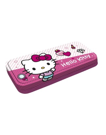 Makeup Sæt til Børn Hello Kitty Hello Kitty Plumier Alumino Maquillaje 18 Dele