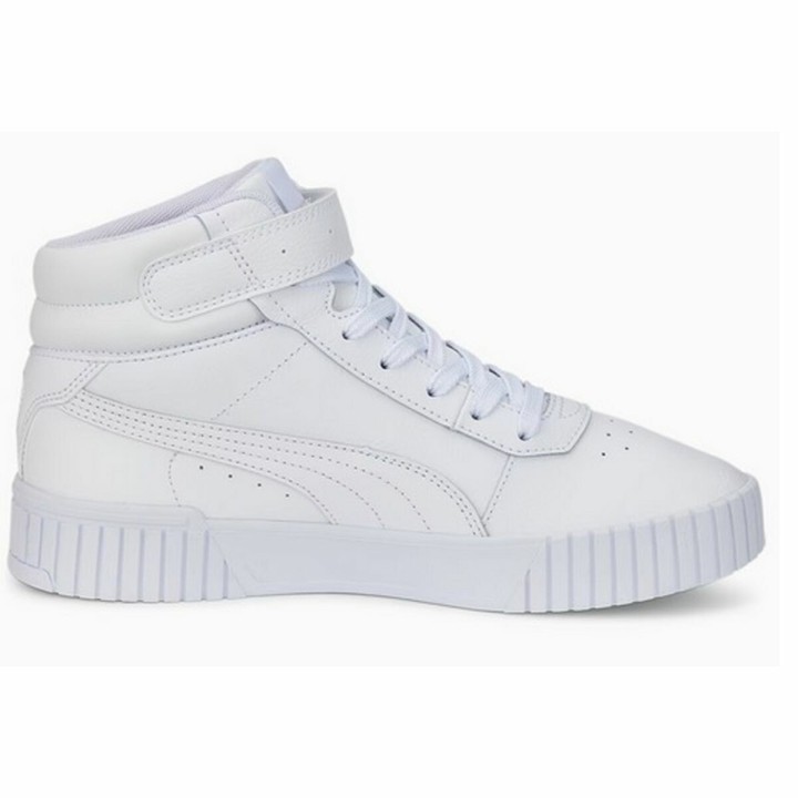 Kvinde Casual Sneakers Puma CARINA 2.0 MID 385851 02 Hvid