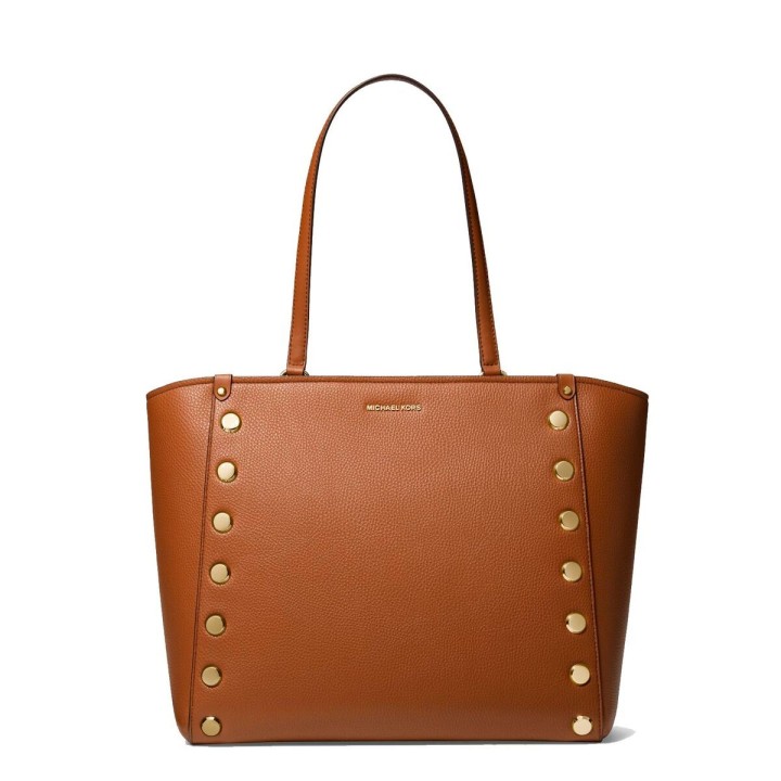 Håndtasker til damer Michael Kors Holly Brun 35 x 30 x 17 cm
