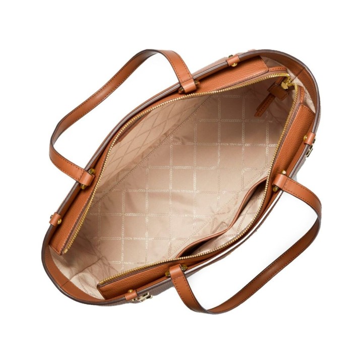 Borsa Donna Michael Kors Holly Marrone 35 x 30 x 17 cm