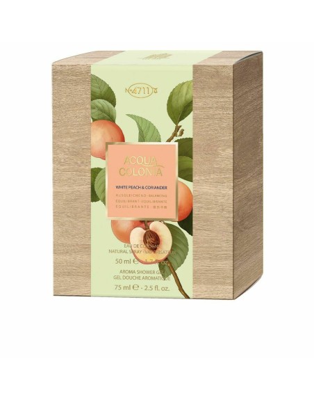 Cofanetto Profumo Unisex 4711 ACQUA COLONIA WHITE PEACH & CORIANDER EDC Coriandolo Pesca 2 Pezzi