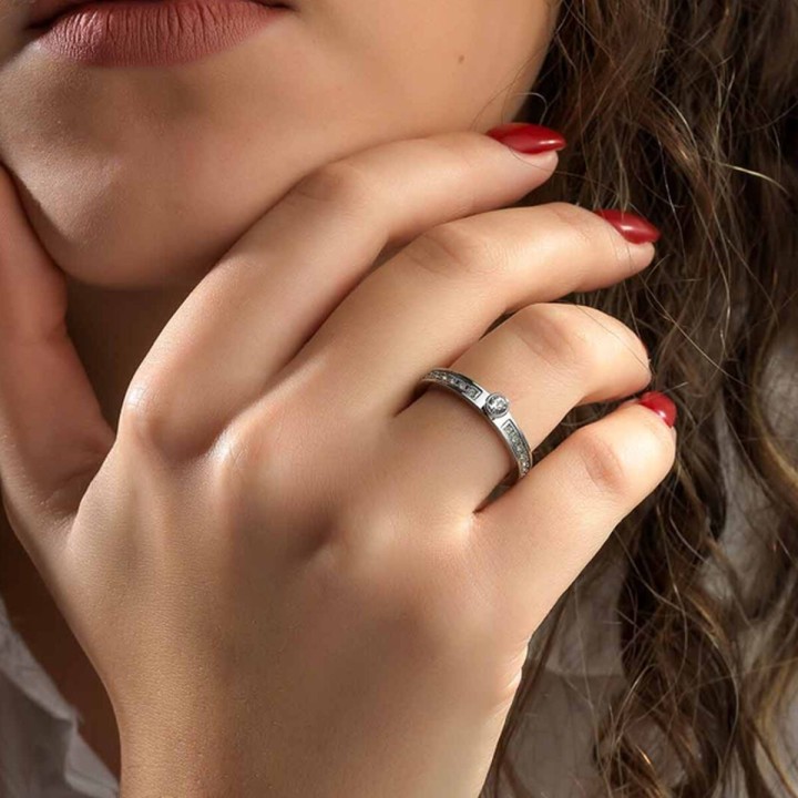 Ring til kvinder AN Jewels AR.R1NS01SC-8 8