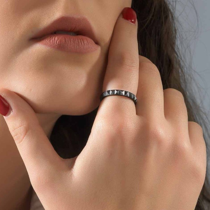Anello Uomo AN Jewels AR.R1NS06BK-7 7