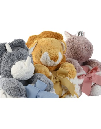 Gavesæt til baby Home ESPRIT Gul Blå Pink Polyester (3 enheder)