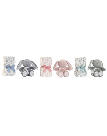 Coffret Bébé Home ESPRIT Bleu Vert Rose Polyester (3 Unités)