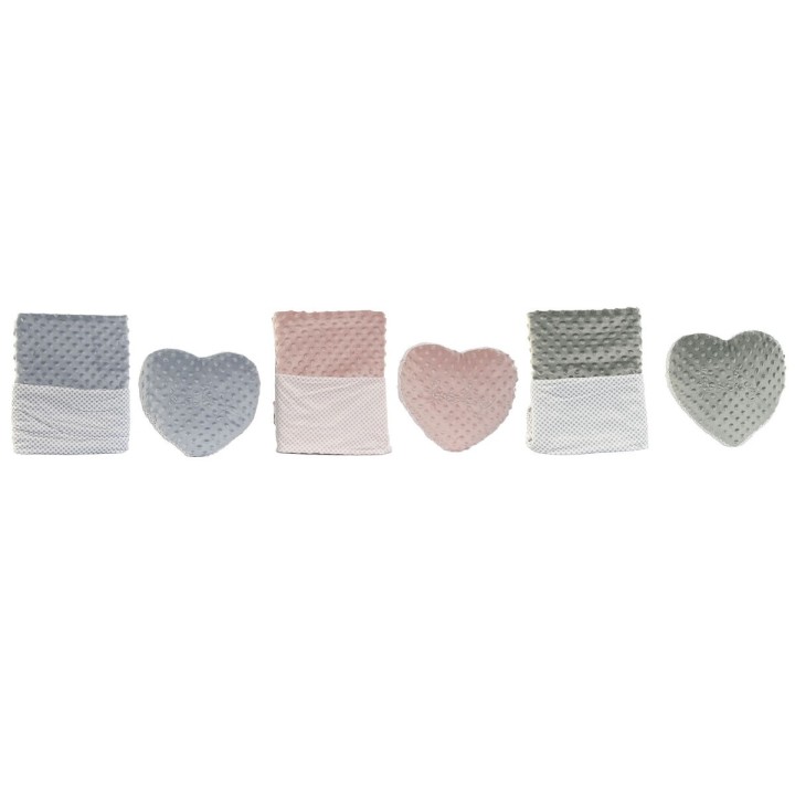 Set de Regalo para Bebé Home ESPRIT Azul Verde Rosa Poliéster (3 Unidades)