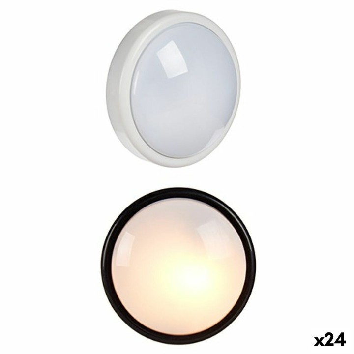 Natlys Hvid Sort polypropylen (24 enheder)
