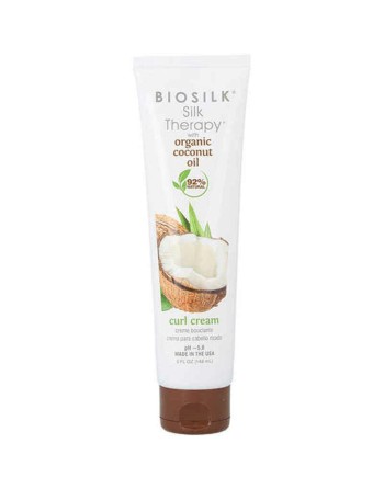 Crema Styling Farouk Biosilk Silk Therapy Coconut Oil Capelli Ricci (148 ml)