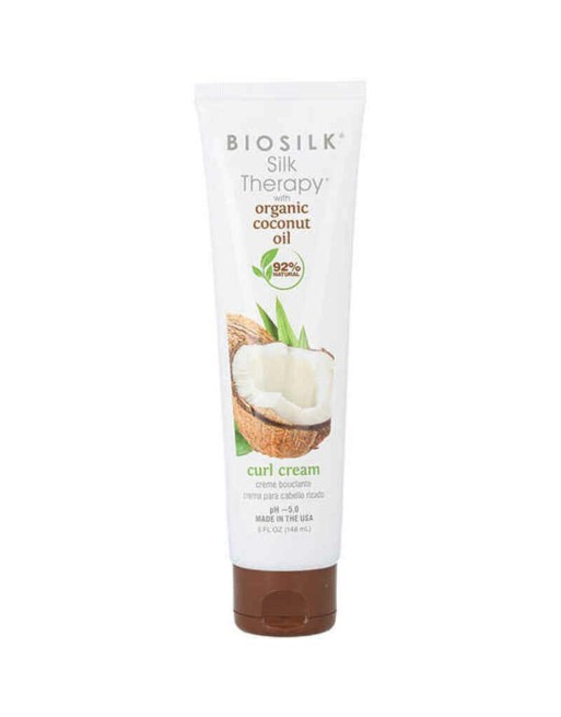 Hårstyling Creme Farouk Biosilk Silk Therapy Coconut Oil Krøllet Hår (148 ml)