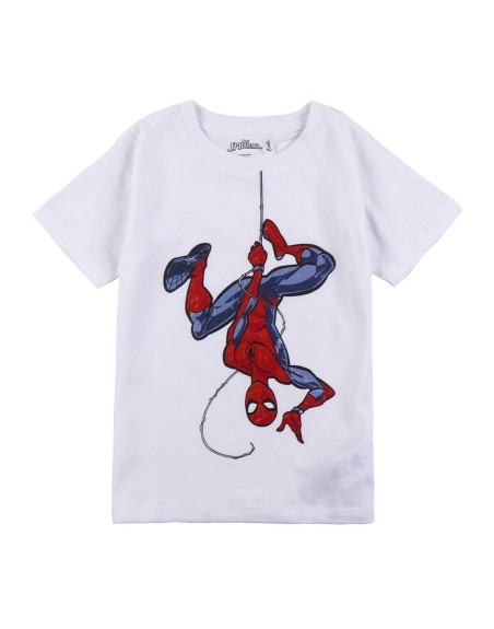 Maglia a Maniche Corte per Bambini Spider-Man Bianco