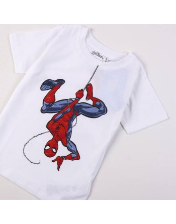 Maglia a Maniche Corte per Bambini Spider-Man Bianco