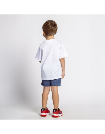 Maglia a Maniche Corte per Bambini Spider-Man Bianco