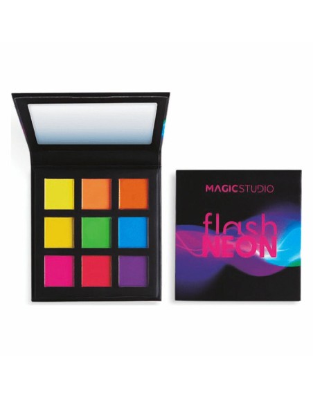 Palette mit Lidschatten Magic Studio Flash Neon