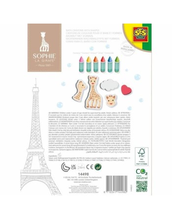 Colori a Cera SES Creative Sophie La Girafe Bagno e Doccia