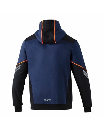 Sweat à capuche homme Sparco Tech Ndis Blue marine