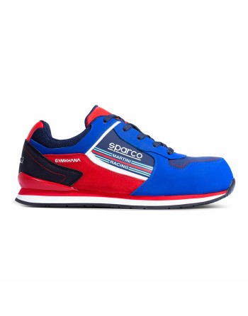 Sicherheits-Schuhe Sparco Ndis Scarpa Gymkhana Martini Racing S3 ESD Blau Rot