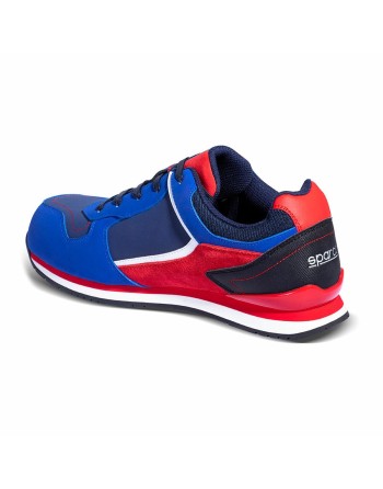 Sicherheits-Schuhe Sparco Ndis Scarpa Gymkhana Martini Racing S3 ESD Blau Rot
