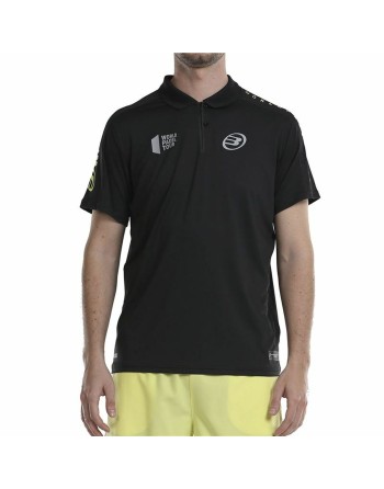 Men’s Short Sleeve Polo Shirt Bullpadel Liceo Padel Black