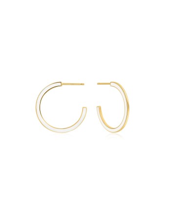 Pendientes Mujer Ania Haie E028-06G-W Plata de ley 2,5 cm