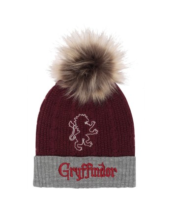 Hut Harry Potter Gryffindor House Fur Pom Burgunderrot