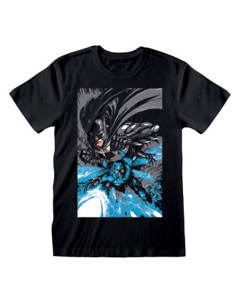 Short Sleeve T-Shirt Batman Team Up Black Unisex