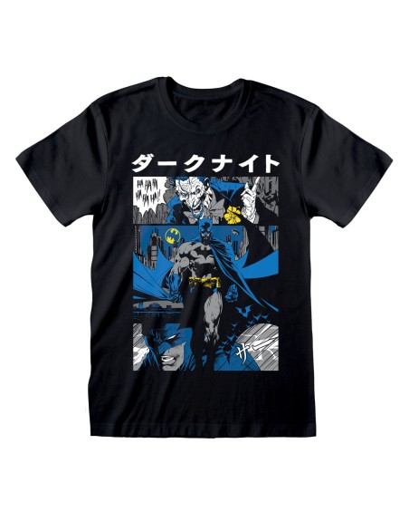 Short Sleeve T-Shirt Batman Manga Cover Black Unisex
