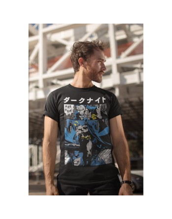 Short Sleeve T-Shirt Batman Manga Cover Black Unisex