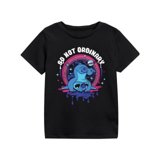 Børne Kortærmet T-shirt Stitch So Not Ordinary Sort