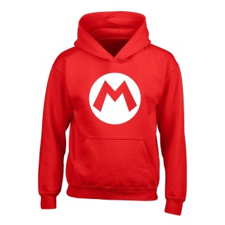 Unisex Hættetrøje Super Mario Badge Rød