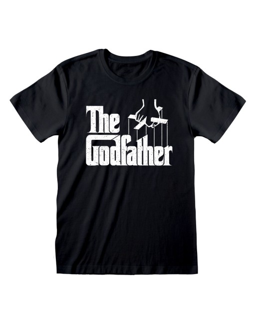 Kurzarm-T-Shirt The Godfather Logo Schwarz Unisex
