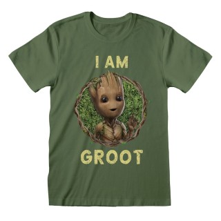 Kortærmet T-shirt Marvel Badge Grøn Unisex
