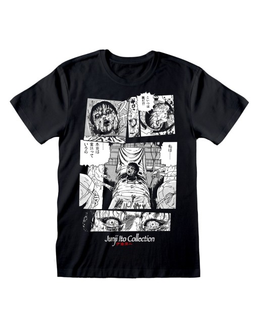 Maglia a Maniche Corte Junji Ito Surgery Nero Unisex