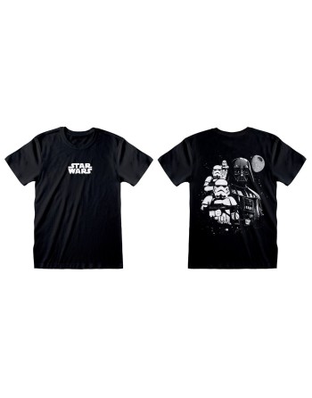 Maglia a Maniche Corte Star Wars Collage Nero Unisex