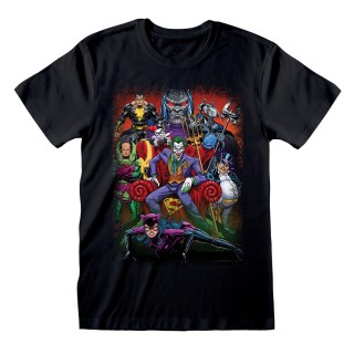 Kortærmet T-shirt DC Comics Villains Sort Unisex