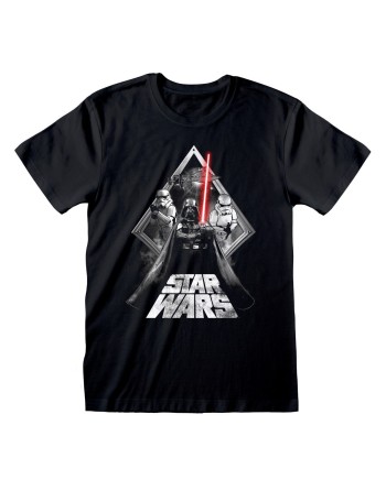 Maglia a Maniche Corte Star Wars Galaxy Portal Nero Unisex