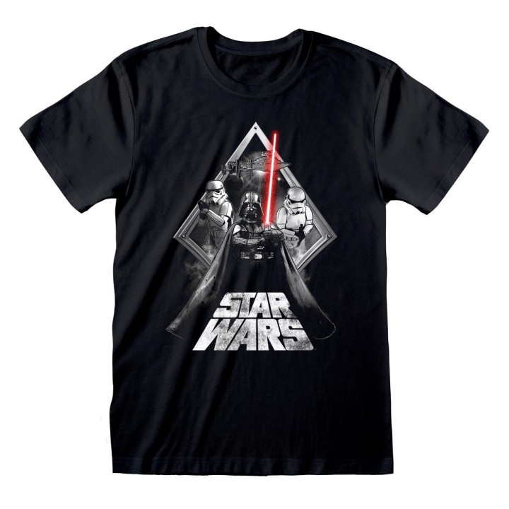Kortærmet T-shirt Star Wars Galaxy Portal Sort Unisex