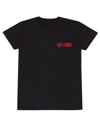 Kortærmet T-shirt Spy X Family Trio Shots Sort Unisex