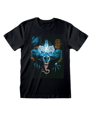 Kortærmet T-shirt Marvel Wall Lurker Sort Unisex