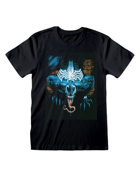Short Sleeve T-Shirt Marvel Wall Lurker Black Unisex