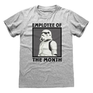 Kortærmet T-shirt Star Wars Employee of the Month Grå Unisex