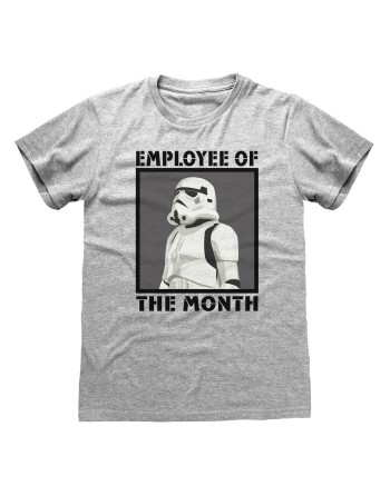 Short Sleeve T-Shirt Star Wars Employee of the Month Grey Unisex
