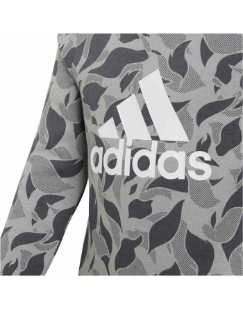 Sudadera sin Capucha Niña Adidas ID Crew Gris Gris claro