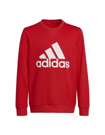 Felpa senza Cappuccio Bambino Adidas Essentials Rosso