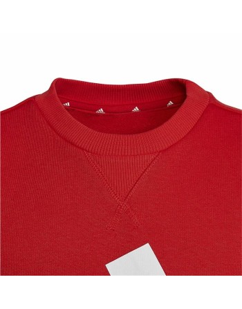 Felpa senza Cappuccio Bambino Adidas Essentials Rosso
