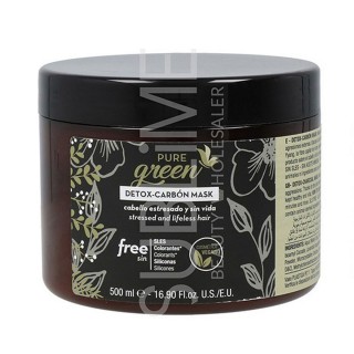 Maschera per Capelli Pure Green Detox Carbon (500 ml)