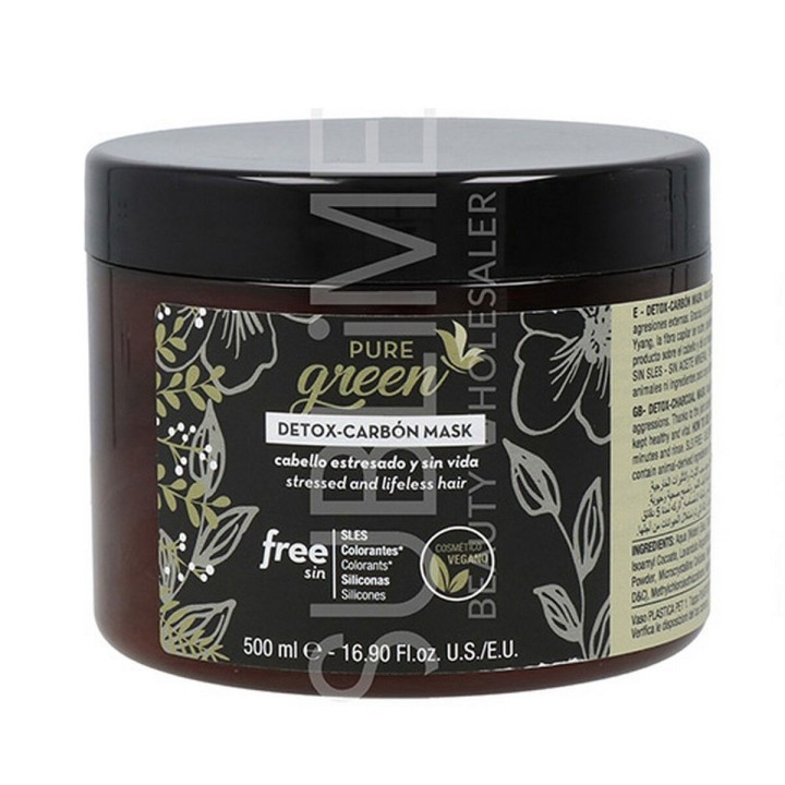 Hårmaske Pure Green Detox Carbon (500 ml)