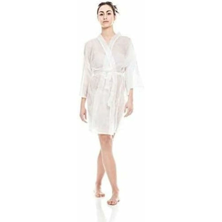 Camice per Parrucchieri PREMIUM 10 Kimonos Monouso Bianco